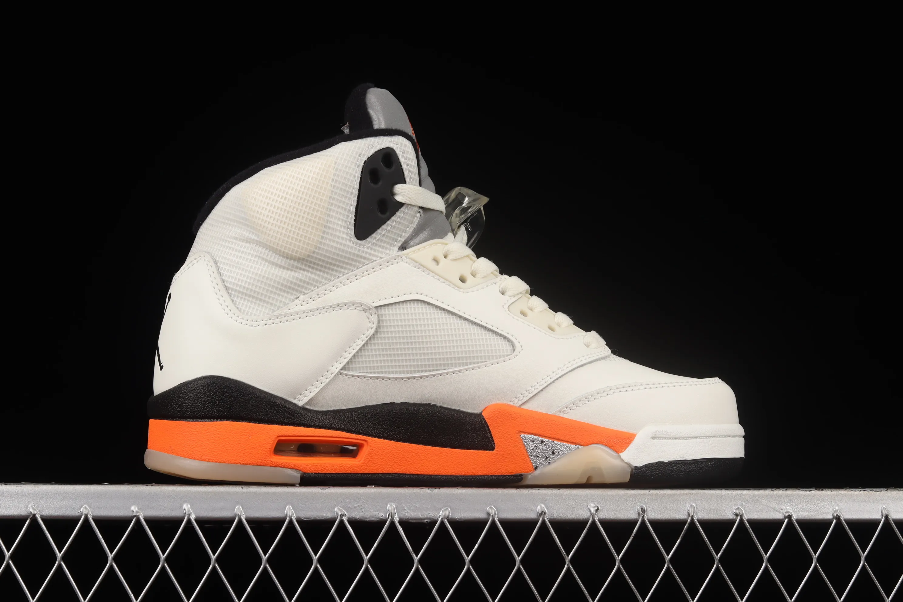 All categories Air Jordan Jordan series basketball shoes Air Jordan 5 Air Jordan 5 "Shattered Backboard" AJ5 Joe 5 white and orange buckle high top basketball shoes DC1060-100
